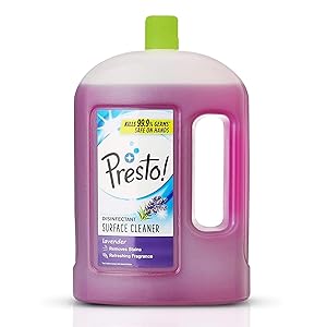 Amazon Brand - Presto! Disinfectant Floor Cleaner Lavender, 2 L