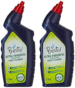 Amazon Brand - Presto! Disinfectant Toilet Cleaner Plus, Citrus - 750 ml (Pack of 2)