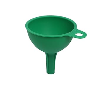 Amazon Brand - Solimo Silicone Funnel for Kitchen, Green