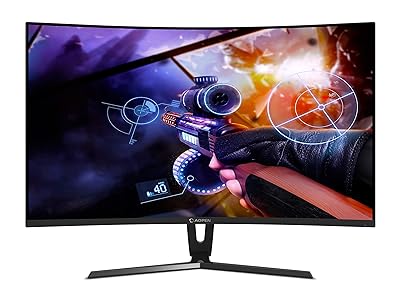 AOPEN Acer 32-inch Full HD Curve VA Panel Gaming Monitor with DisplayPort, HDMI, DVI, 4ms Response time, 144Hz Refresh Rate - 32HC1Q (Black)