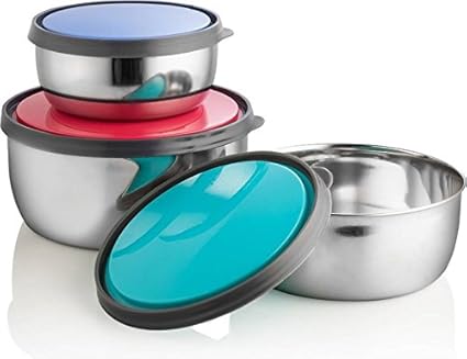 Apricot Multicolor Airtight Lid Bowl Set Of 3 Pcs Rs.449 - Amazon