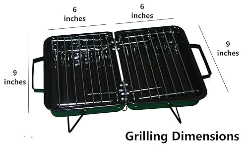 Athena Creations ACYL522 Charcoal Base Portable Folding Briefcase Style Barbeque Grill Toaster Rs.899 - Amazon