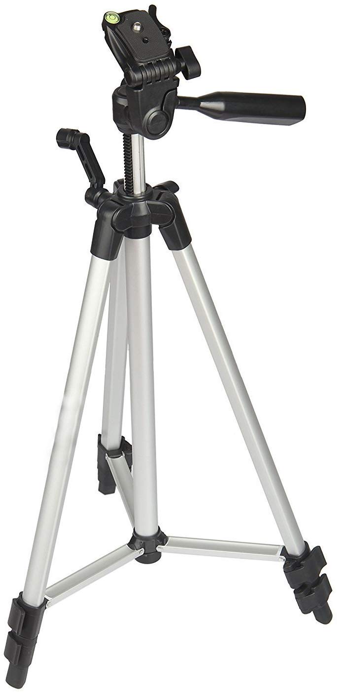 AWAKSHI 330-A Long Lightweight Aluminum 53-inches Tripod Stand for DSLR Camera Gopro Action Digital Cameras