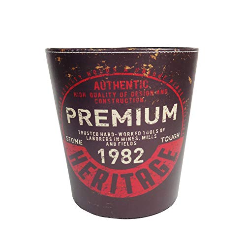 Bag of Small Things Paper Dustbin for Home/Office Retro Printed Design - Premium