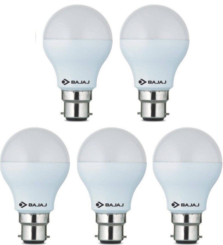 Bajaj 7 W B22 LED Bulb  (White, Pack of 5) Rs.599 - Flipkart