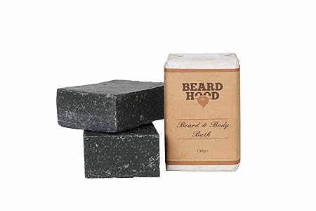 BeardHood Beard & Body Bath Soap - Activated Charcoal: Deep Cleansing 100g Rs.99 - Amazon