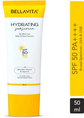 BELLAVITA Sunscreen - SPF 50 PA++++ Water based Hydrating Sunscreen  (50 ml)