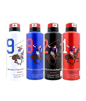 Beverly Hills Polo Club Deodorant For Men- Combo of 4 (175 ml each) Rs.650 - Amazon