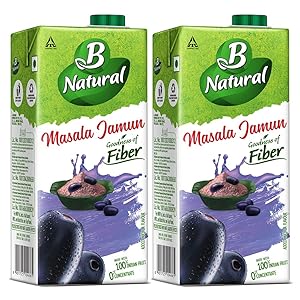 B Natural Masala Jamun Juice, 1L (Pack of 2)