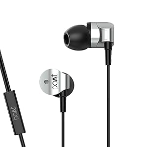 boAt BassHeads 132 Wired Earphones with HD Sound, in-line mic & Tangle Free Cable