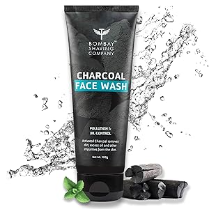 Bombay Shaving Company Charcoal Face Wash, Fights Pollution And Acne, Oil Control For Men - 45g