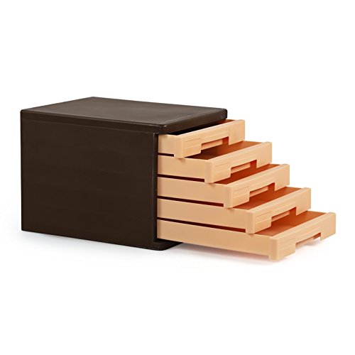 Cello Idea Storage Cabinet, Brown and Beige