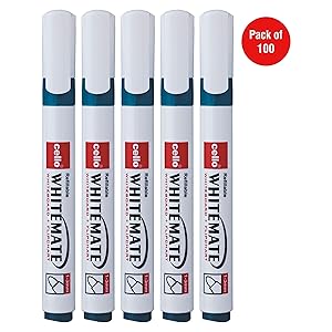 (Apply Coupon) Cello Whitemate Whiteboard Marker - Pack of 100 (Green)