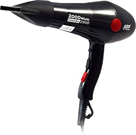 CHAOBA 2000 Watts Professional Hair Dryer (Black)