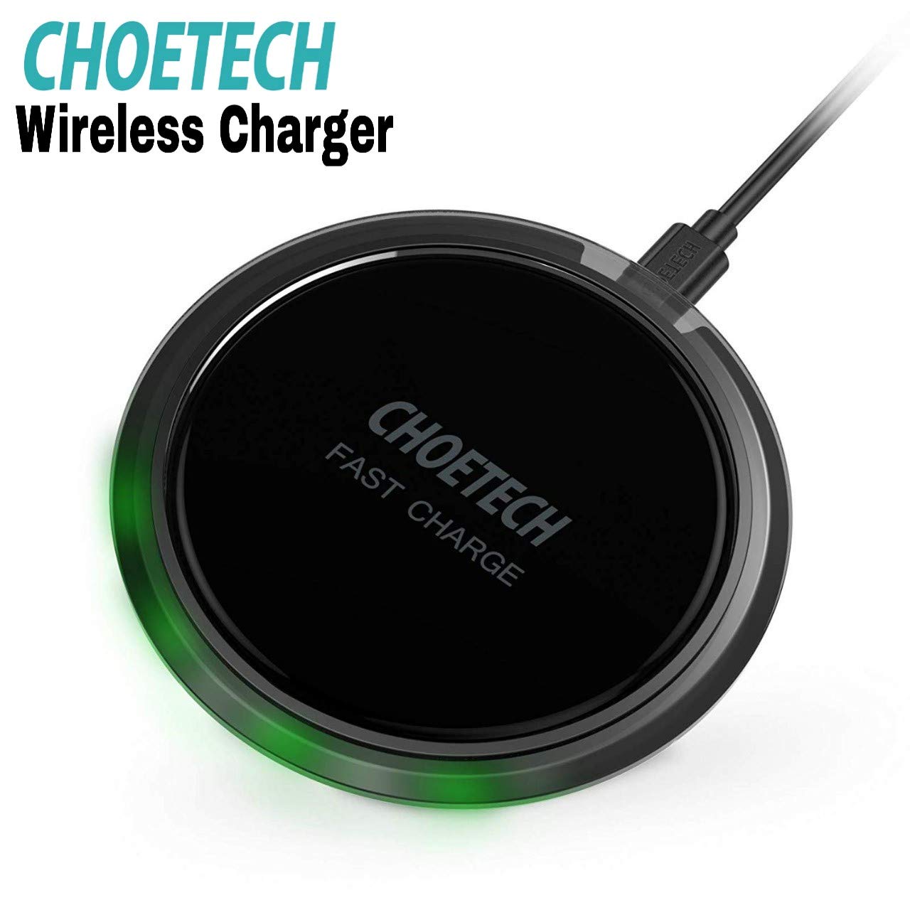 CHOETECH 3 Coils Fast 10W Wireless Charger T513-S for iPhone 8, 8 Plus, iPhone Xr, X, Xs, Xs Max