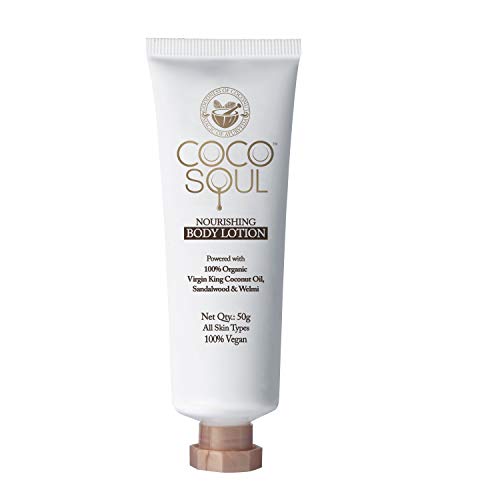 Coco Soul Beauty Nourishing Body Lotion with Virgin King Coconut Oil (Sulphate & Paraben Free), 50 ml