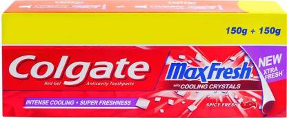 Colgate Maxfresh Spicy Fresh Red Gel Toothpaste  (300 g)