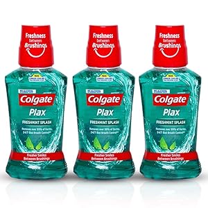 Colgate Plax Fresh Mint Mouthwash, 250ml (Pack of 3) Rs.241 - Amazon