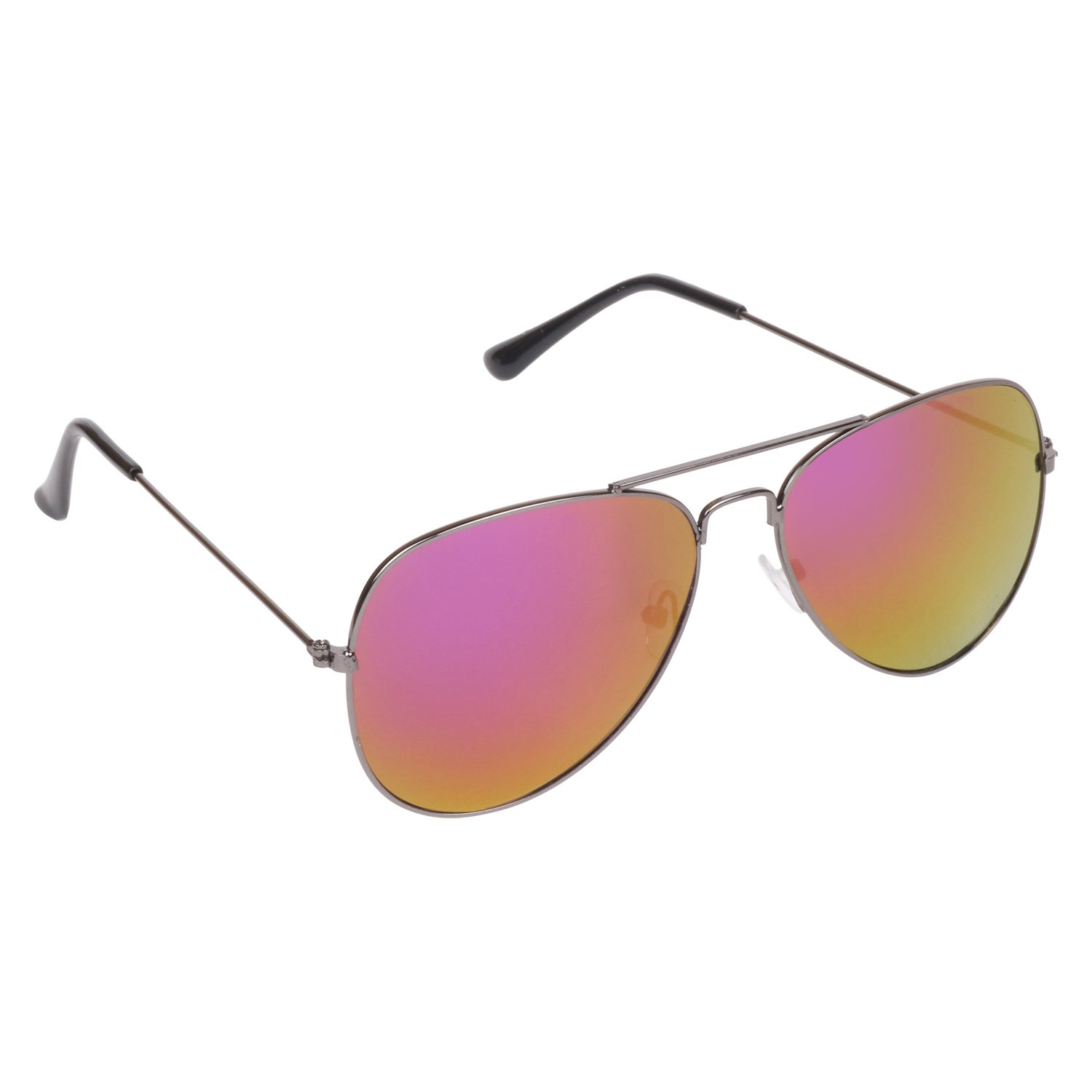 Criba Gradient Wayfarer Unisex Sunglasses - (hunter red with idriss|40|White Color Lens)