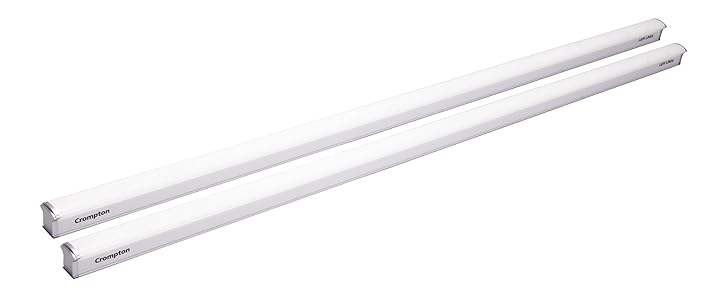 Crompton LDLL20-CDL 20-Watt Light Lenya LED Batten (Pack of 2, White Gray) Rs.391 - Amazon
