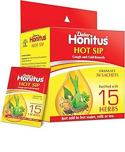 Dabur Honitus Hot Sip Ayurvedic Kadha (Pack of 30 Sachets)