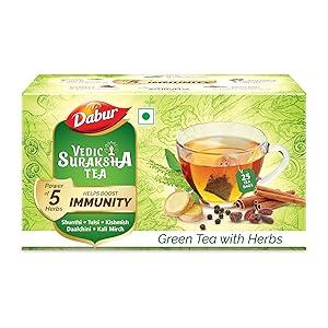 DABUR Vedic Suraksha Green Tea Bag, 25