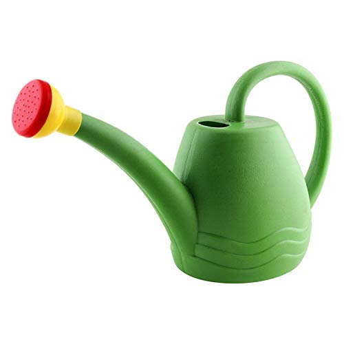 Deehome Premium Plastic 1.8 LTR Watering Can for House Plants/Gardening with Sprayer-Made in India (Green) (Pack of 1)