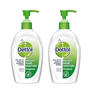 Dettol Original Instant Hand Sanitizer - 200 ml (Pack of 2) Rs.317 - Amazon