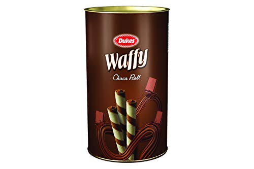 Dukes Waffy Rolls Tin, Chocolate, 300g