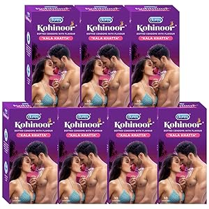 Durex Kohinoor Condoms - 10 Count (Pack of 7, Kala Khatta) Rs.312 - Amazon