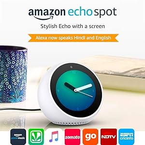 Echo Spot - Stylish echo with a screen (Black)