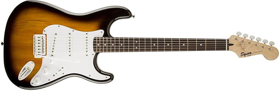 Fender Bullet-SSS-BSB 0370001532 Right Handed Squier Bullet Strat with Tremolo (Brown Sunburst)