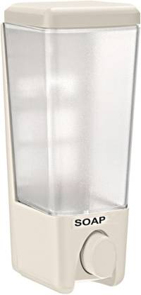 Flipzon Plastic Unbreakable; Manual Push Button Wall Mounted Liquid Soap/Hand Wash Dispenser 500 ml Soap Dispenser  (White)
