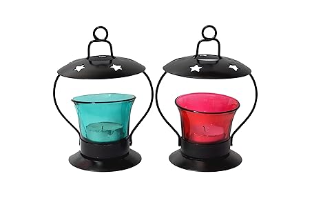 Frestol Iron T-Light Lamp (9.5 cm x 9.5 cm x 12 cm, Set of 2) Rs.187 - Amazon