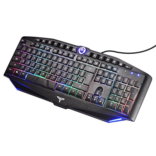 Pictek Gaming Keyboard, Backlit Gaming Keyboard Wired