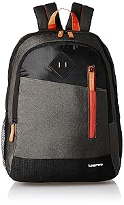 Gear 28 Ltrs Grey and Orange Casual Backpack