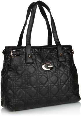 Polyester material beige colored tote bag Zip closure