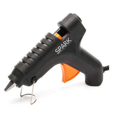 Glun 40-Watt Hot Melt Glue Gun Electronic PTC Heating Technology (Black)