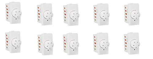 Havells Coral Step Fan Regulator - 1 Module (White, Pack of 10)