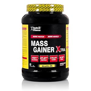 Healthvit Fitness Mass Gainer Xtra with Carbs and Proteins - 2 kg Rs.1300 - Amazon