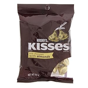 Hershey's Kisses Milk Chocolate Almond, 150g Rs.349 - Amazon