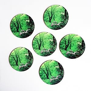 HotMuggs "Pine Forest in Himachal Pradesh" Wood Coaster Set, Set of 6, Multicolour Rs.157