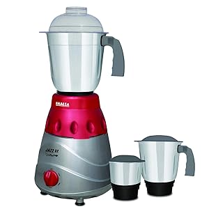 Inalsa Jazz Dx 750-Watt Mixer Grinder with 3 Jars (Grey/Maroon) Rs.1945