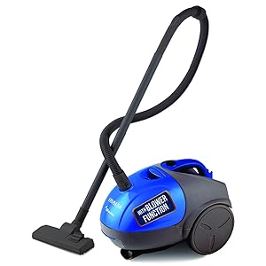 INALSA Vacuum Cleaner Gusto-1000W with Blower and 1.5L Washable Cloth Filter Bag, 100% Copper Motor, Powerful 16KPA Suction and 360-Deg Rotation
