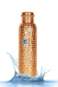 KaBi Copper Bottle, 1 Litre, Reddish Brown (KB-322)