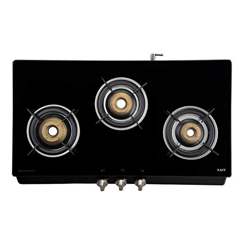 Kaff 3 Burner Cooktop (Black, KC 71 3B SBJ)