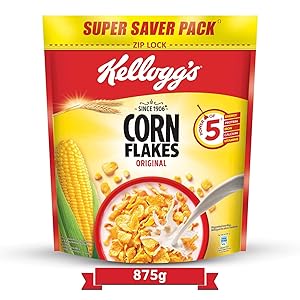 Kellogg's Corn Flakes, 875g at Rs.226 - Amazon