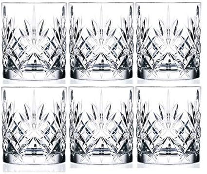 King International Crystal Glass Straight Leaf Design Set of 6 Juice Glasses Rs.584 - Amazon