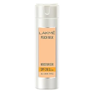 Lakme Peach Milk Moisturizer SPF 24 PA Sunscreen Lotion, 120ml