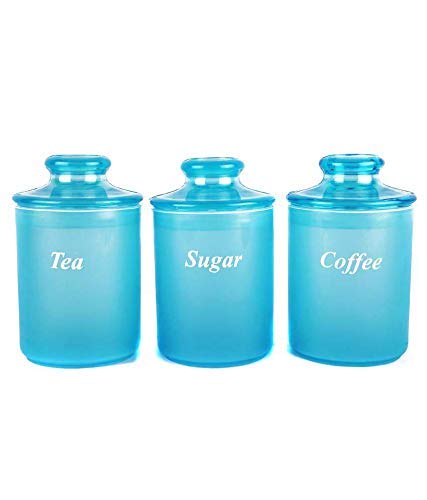 Laplast - 100059 Plastic Air Tight Container, 1-Litre, Set of 3, Blue